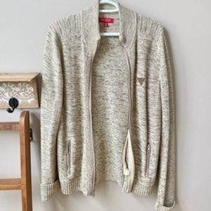Guess zip up sweater M